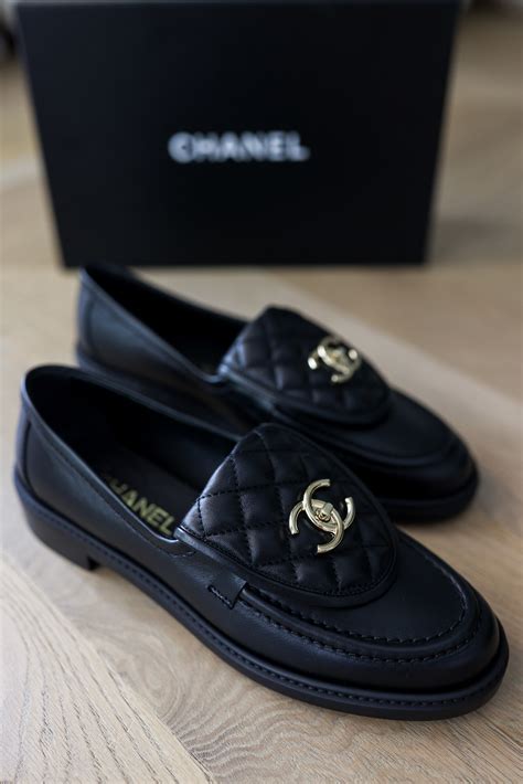 chanel quilted loafer